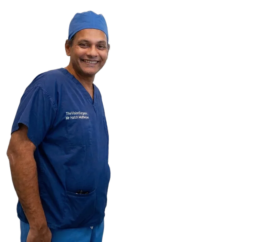 Mr Hatch Mukherjee, specialist corneal surgeon, Colchester Eye Centre.
