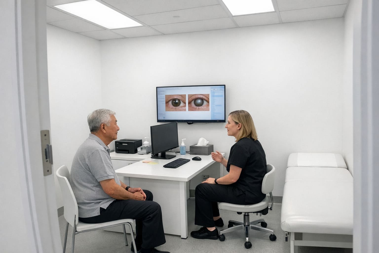 Cataract Consultation Discussion - Illustrative Image