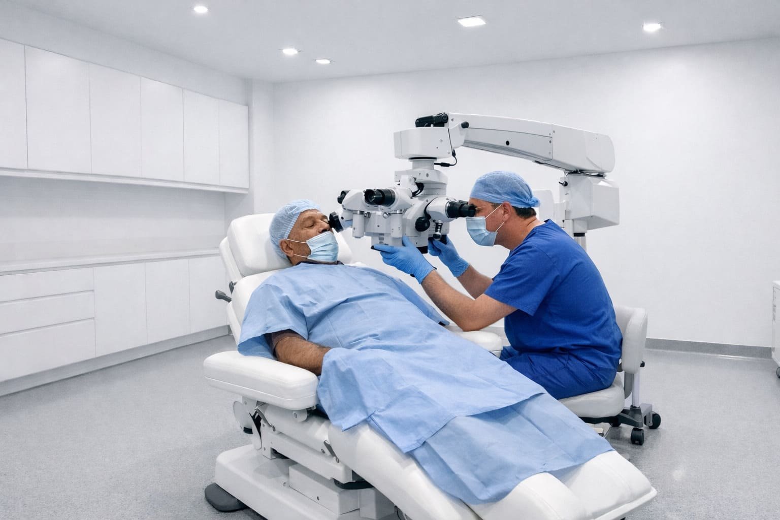 Cataract Surgery Positioning – Illustrative Image