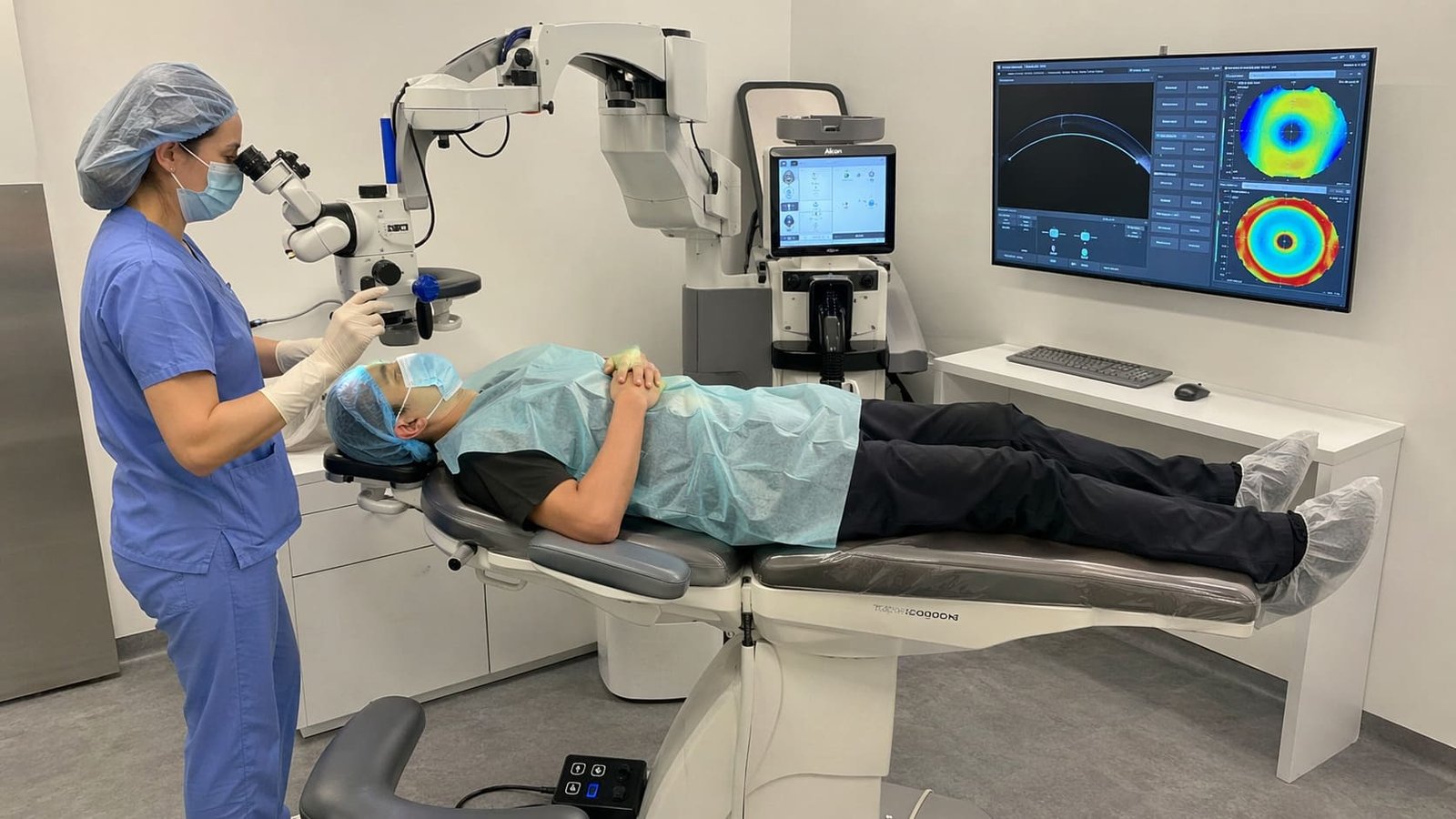 Corneal Transplant Treatment Room Setup - illustrative Image