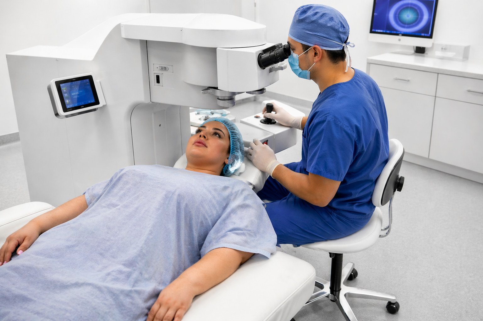LASIK Chairside Setup – illustrative Image