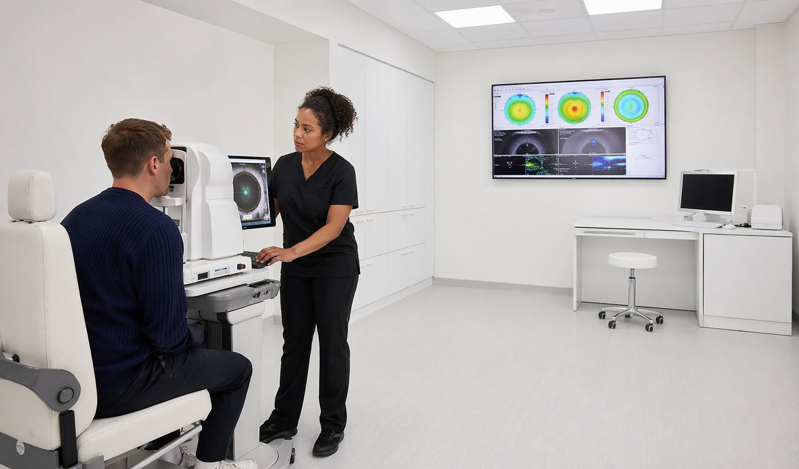 LASIK Corneal Mapping Session – illustrative Image