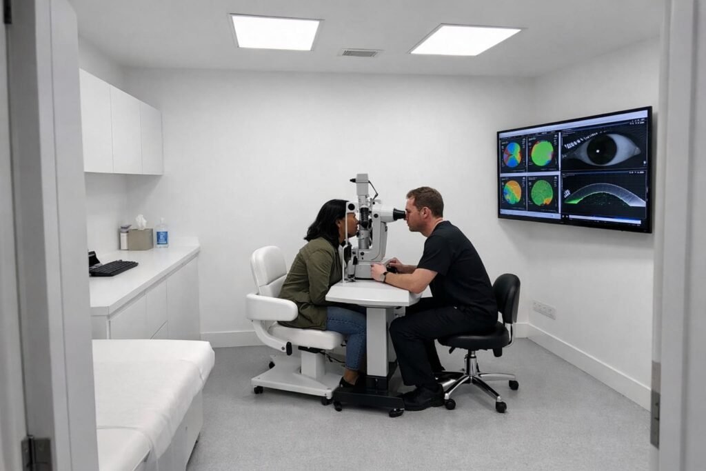 Laser Eye Surgery Consultation Examination - Illustrative Image