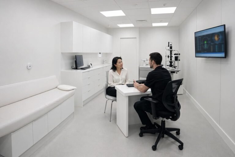 Lens Replacement Consultation Room Scene - Illustrative Image
