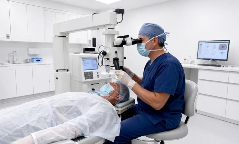 Lens Replacement Procedure Preparation - Illustrative Image
