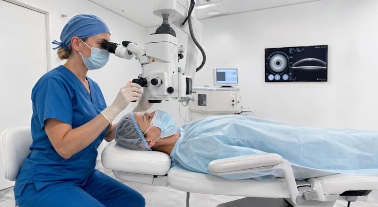 Lens Replacement Treatment Positioning - Illustrative Image