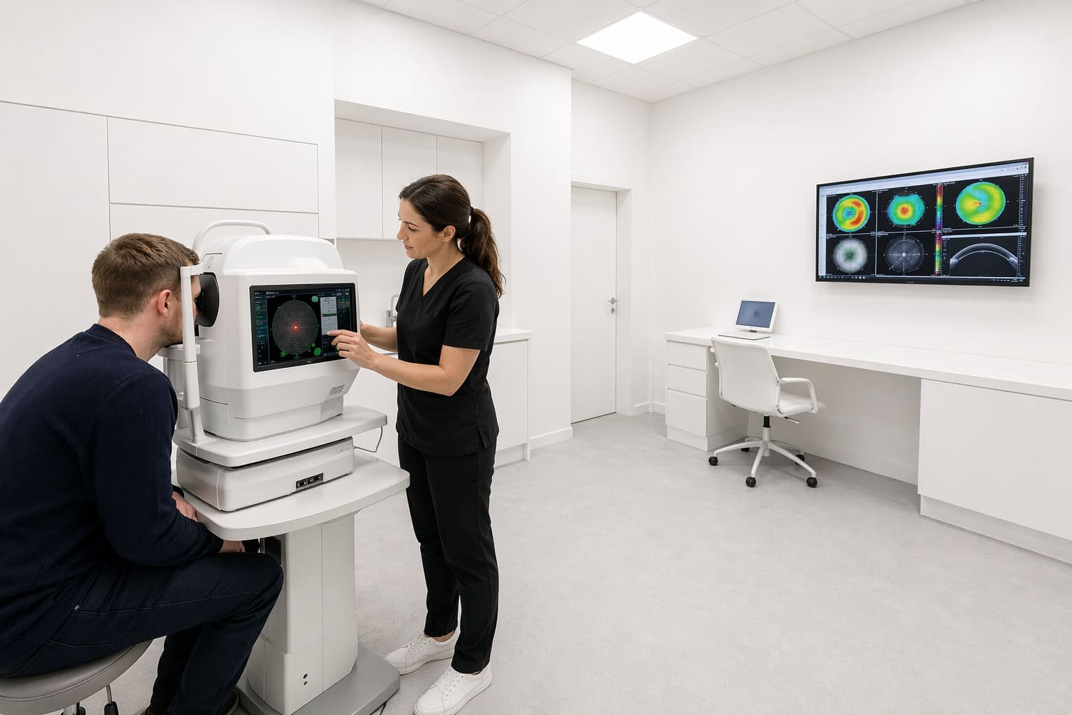TransPRK Corneal Mapping Session – illustrative Image