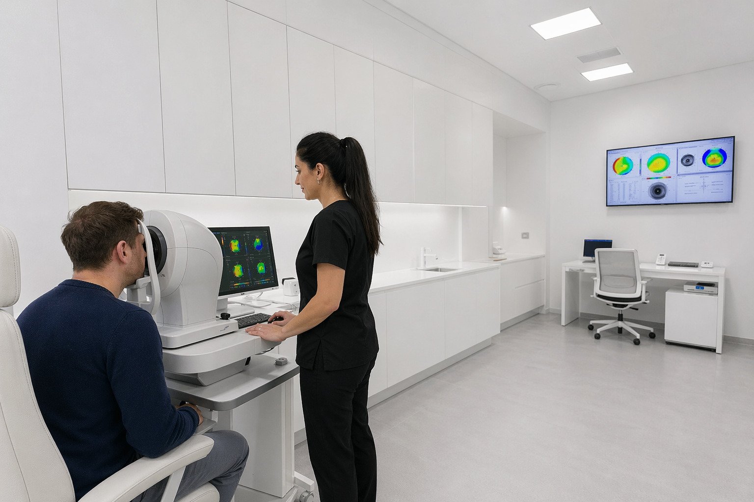 Vision Correction Corneal Mapping – illustrative Image