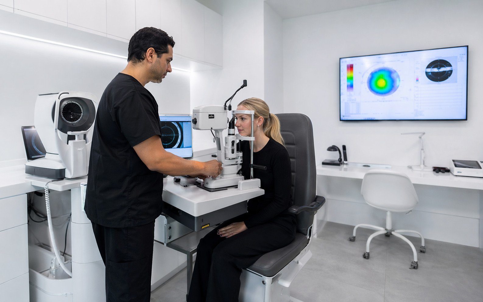 Vision Correction Slit Lamp Assessment – Illustrative Image