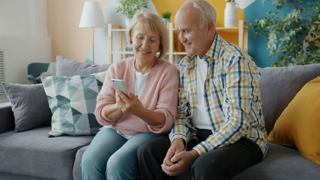 A photo of two people enjoying life without having to wear glasses