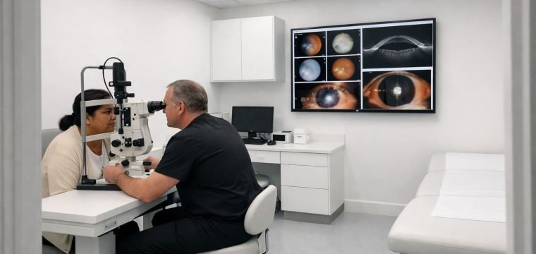 Cataract Consultation Examination - illustrative Image