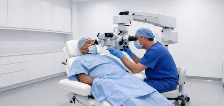 Cataract Surgery Positioning - Illustrative Image