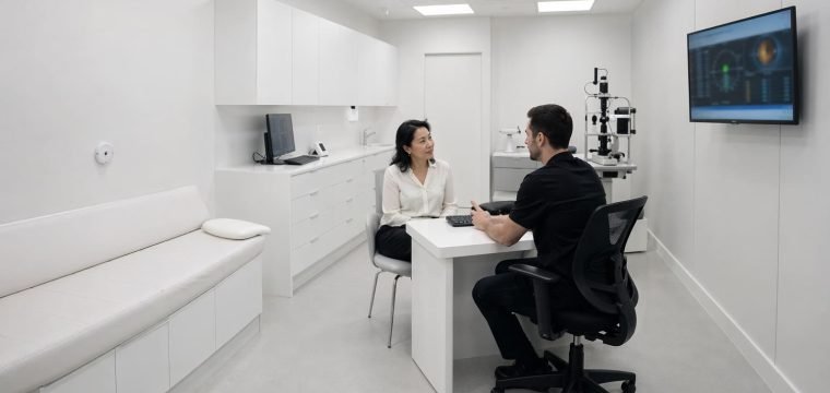 Lens Replacement Consultation Room Scene - Illustrative Image
