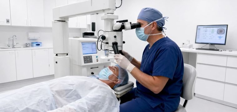 Lens Replacement Procedure Preparation - Illustrative Image