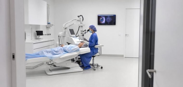 Lens Replacement Surgery Room Setup - illustrative Image