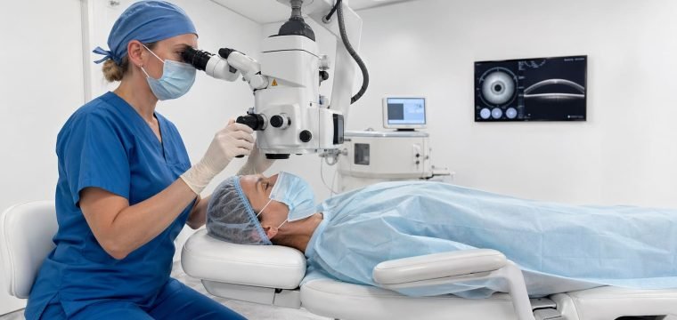 Lens Replacement Treatment Positioning - Illustrative Image