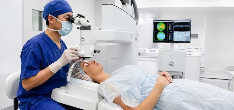 TransPRK Treatment Positioning - Illustrative Image