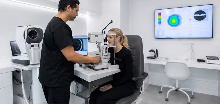 Vision Correction Slit Lamp Assessment - Illustrative Image