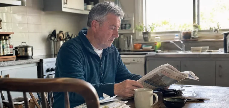 reading comfortably after cataract surgery