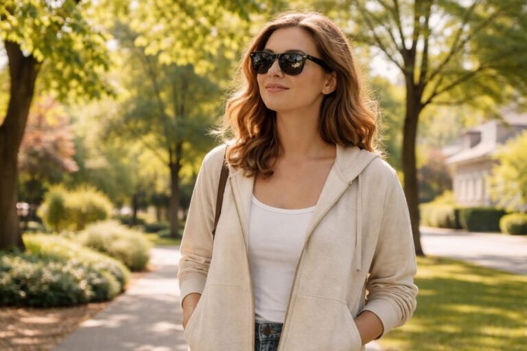 An illustrative image of a person taking a gentle walk outdoors during LASIK recovery