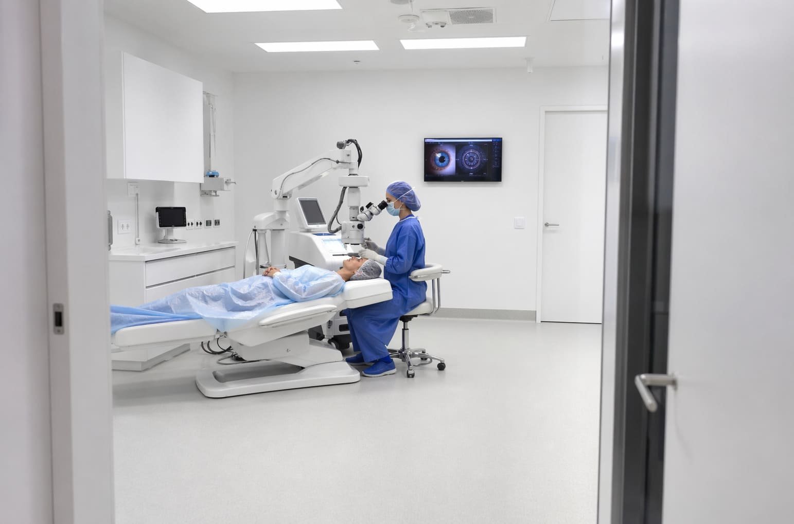 Lens Replacement Surgery Room Setup – illustrative Image