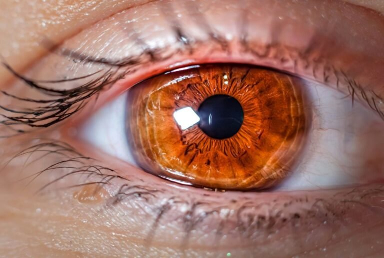 A close up photo of an eye