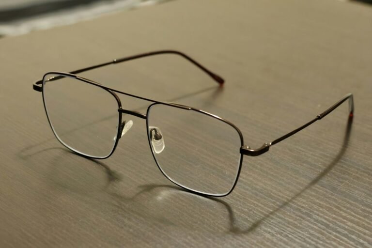 A photo of prescription glasses