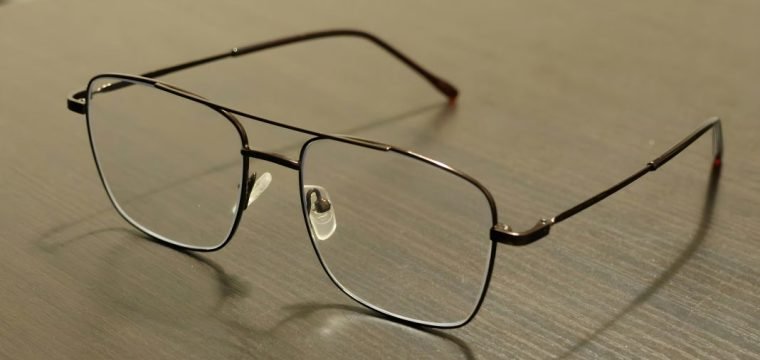 A photo of prescription glasses